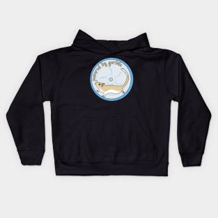 Powered by gerbils (cute golden gerbil) Kids Hoodie